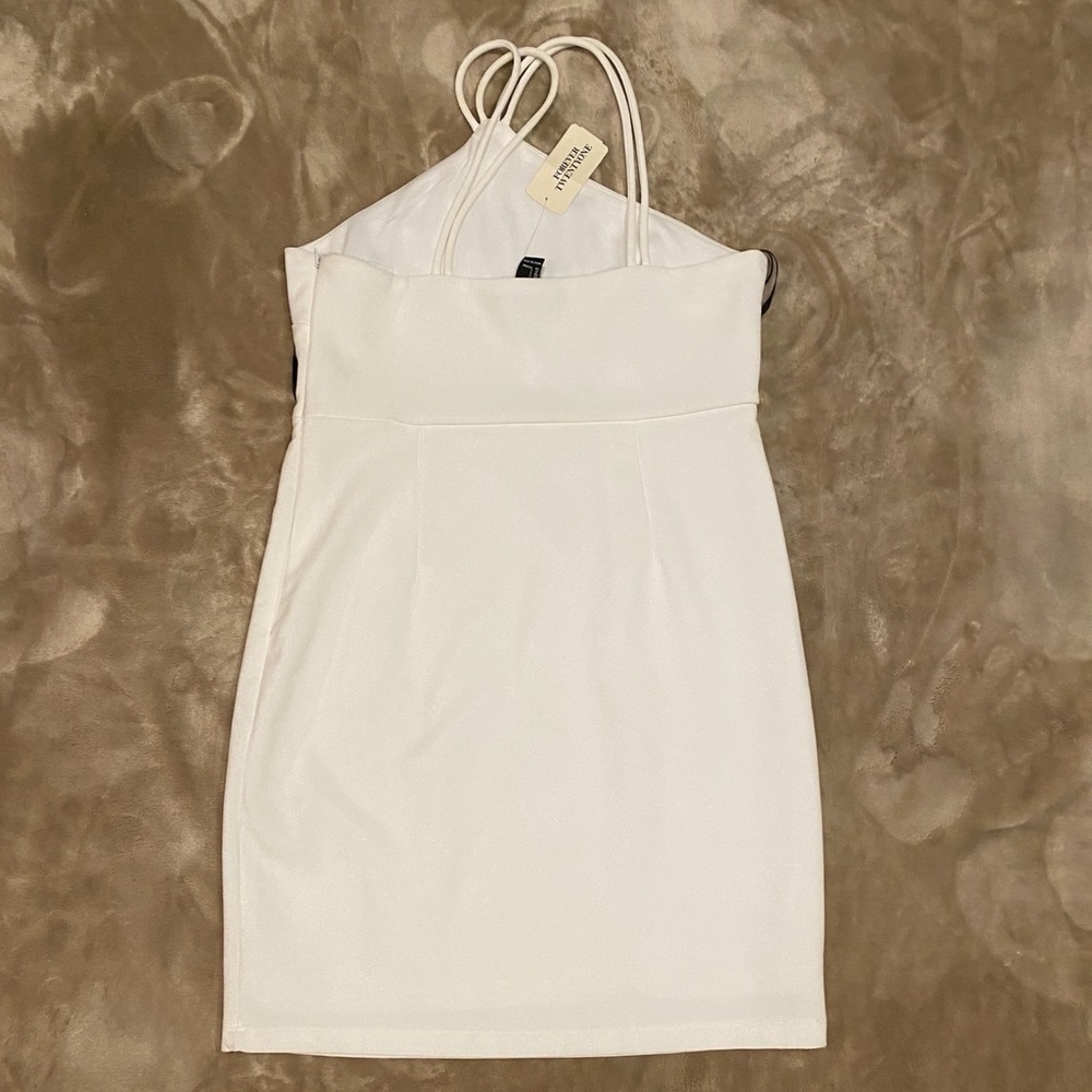 White mini dress